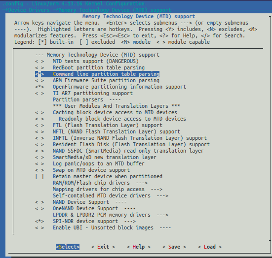menuconfigDeviceMTD-sub